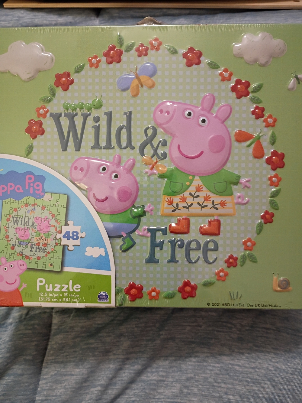 Peppa Pig Puzzle - Pink & Green Floral 'Wild & Free'